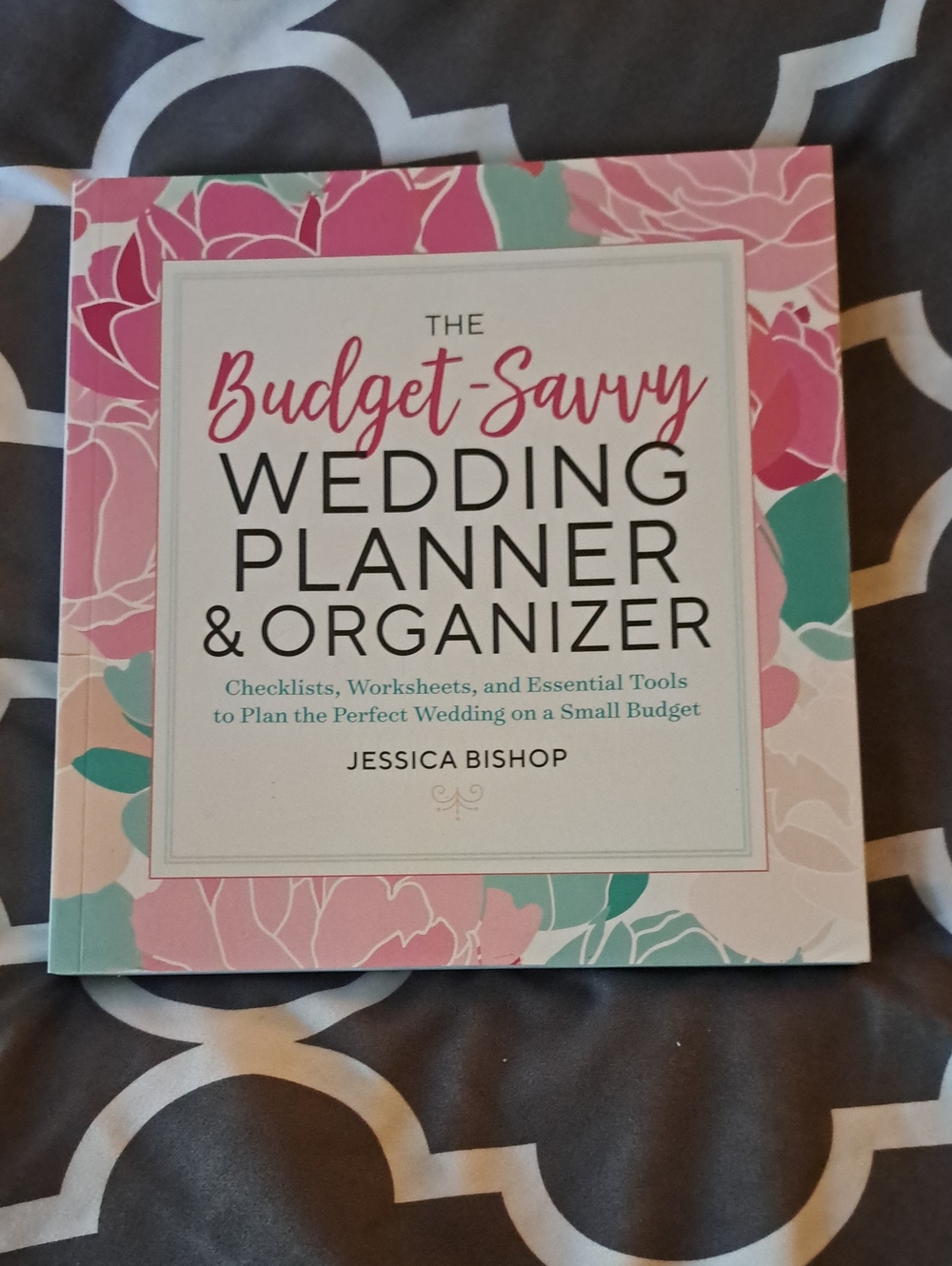 The Budget-Savvy Wedding Planner & Organizer by - Pink/Teal Floral